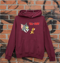 Load image into Gallery viewer, Tom and Jerry Unisex Hoodie for Men/Women-S(40 Inches)-Maroon-Ektarfa.online
