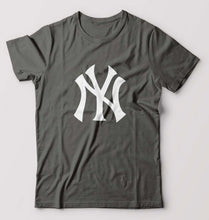 Load image into Gallery viewer, New York Yankees T-Shirt for Men-S(38 Inches)-Charcoal-Ektarfa.online
