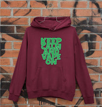 Load image into Gallery viewer, keep calm and vape on Unisex Hoodie for Men/Women-Maroon-Ektarfa.online
