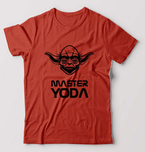 Load image into Gallery viewer, Yoda Star Wars T-Shirt for Men-S(38 Inches)-Brick Red-Ektarfa.online
