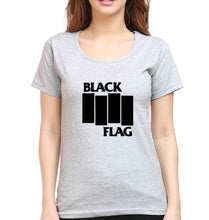 Load image into Gallery viewer, Black Flag T-Shirt for Women-Grey Melange-Ektarfa.online
