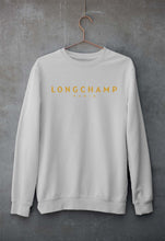 Load image into Gallery viewer, Longchamp Unisex Sweatshirt for Men/Women-S(40 Inches)-Grey Melange-Ektarfa.online
