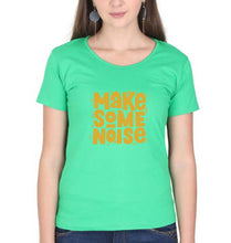 Load image into Gallery viewer, Make Some Noise T-Shirt for Women-flag green-Ektarfa.online
