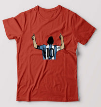 Load image into Gallery viewer, Messi T-Shirt for Men-S(38 Inches)-Brick Red-Ektarfa.online
