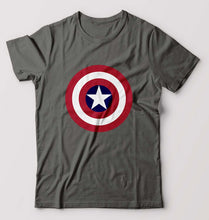 Load image into Gallery viewer, Captain America T-Shirt for Men-S(38 Inches)-Charcoal-Ektarfa.online
