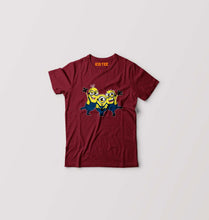Load image into Gallery viewer, Minion Hurrey Kids T-Shirt for Boy/Girl-Maroon-Ektarfa.online
