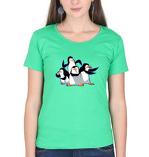 Load image into Gallery viewer, Penguins of Madagascar T-Shirt for Women-Flag Green-Ektarfa.online
