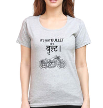 Load image into Gallery viewer, Royal Enfield Bullet T-Shirt for Women-XS(32 Inches)-Grey Melange-Ektarfa.online
