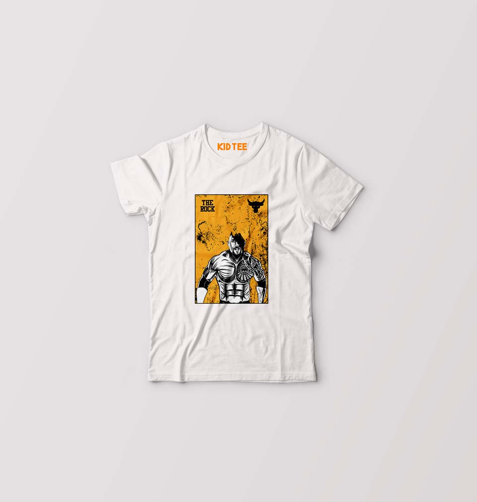 The Rock Kids T-Shirt for Boy/Girl-White-Ektarfa.online
