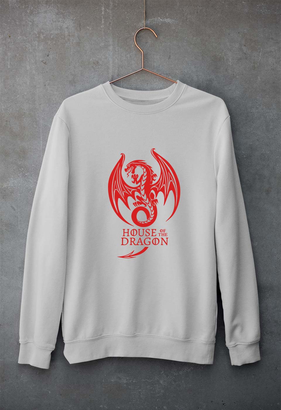 House of the Dragon (GOT) Unisex Sweatshirt for Men/Women-Grey Melange-Ektarfa.online