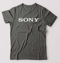 Load image into Gallery viewer, Sony T-Shirt for Men-S(38 Inches)-Charcoal-Ektarfa.online
