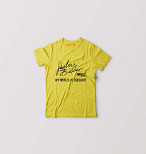 Load image into Gallery viewer, Justin Bieber Kids T-Shirt for Boy/Girl-Yellow-Ektarfa.online
