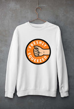 Load image into Gallery viewer, Orange Cassidy - Freshly Squeezed Friends Unisex Sweatshirt for Men/Women-S(40 Inches)-White-Ektarfa.online
