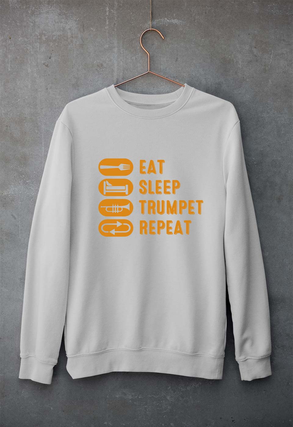 Trumpet Unisex Sweatshirt for Men/Women-Grey Melange-Ektarfa.online