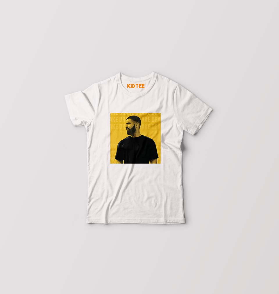 Drake Kids T-Shirt for Boy/Girl-White-Ektarfa.online