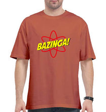 Load image into Gallery viewer, Sheldon Cooper Bazinga Oversized T-Shirt for Men-Coral-Ektarfa.online
