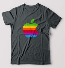 Load image into Gallery viewer, Apple T-Shirt for Men-S(38 Inches)-Steel grey-Ektarfa.online
