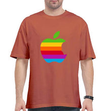 Load image into Gallery viewer, Steve Jobs Apple Oversized T-Shirt for Men-Coral-Ektarfa.online
