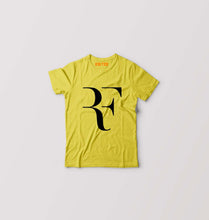 Load image into Gallery viewer, Roger Federer(RF) Kids T-Shirt for Boy/Girl-Yellow-Ektarfa.online
