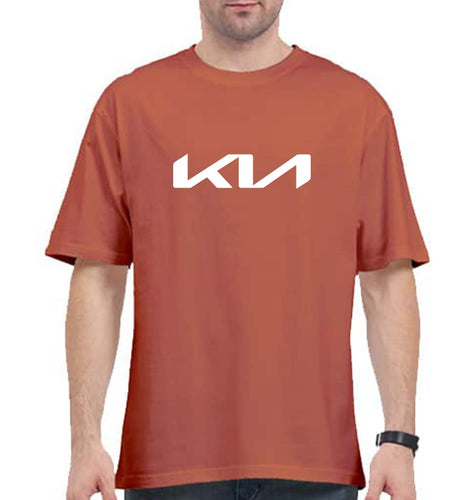 Kia Oversized T-Shirt for Men-Coral-Ektarfa.online