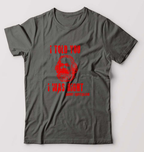 Karl Marx T-Shirt for Men-Charcoal-Ektarfa.online