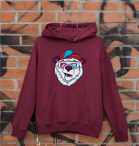 Bear Unisex Hoodie for Men/Women-Maroon-Ektarfa.online