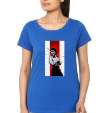 Load image into Gallery viewer, Bruce Lee T-Shirt for Women-XS(32 Inches)-Royal Blue-Ektarfa.online
