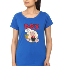 Load image into Gallery viewer, Popeye T-Shirt for Women-Royal Blue-Ektarfa.online
