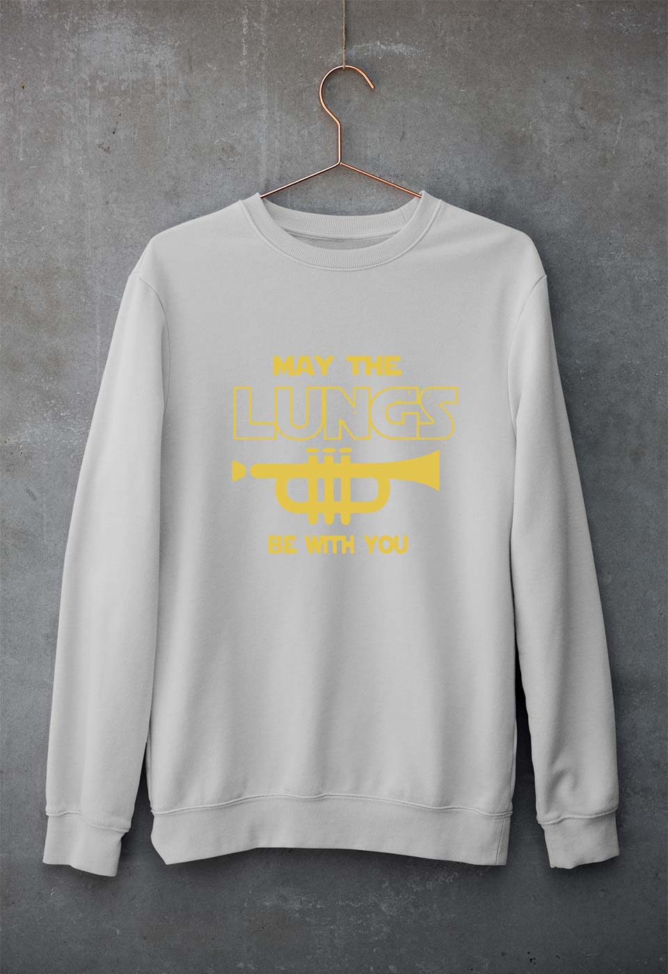 Trumpet Unisex Sweatshirt for Men/Women-Grey Melange-Ektarfa.online