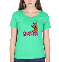 Load image into Gallery viewer, Scooby Doo T-Shirt for Women-XS(32 Inches)-flag green-Ektarfa.online
