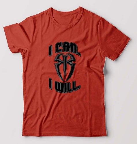 Roman Reigns WWE T-Shirt for Men-Brick Red-Ektarfa.online