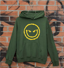 Load image into Gallery viewer, Evil Smile Emoji Unisex Hoodie for Men/Women-S(40 Inches)-Dark Green-Ektarfa.online
