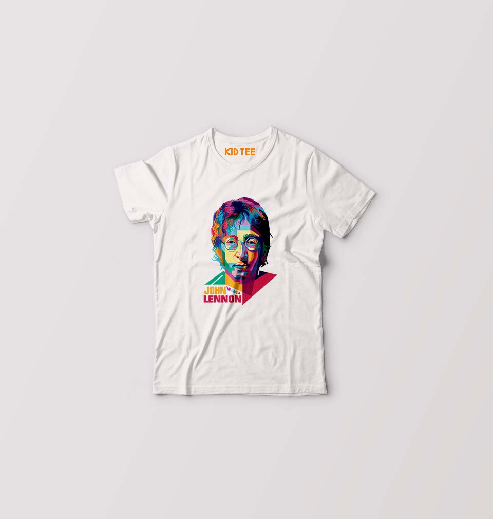 John Lennon Kids T-Shirt for Boy/Girl-White-Ektarfa.online