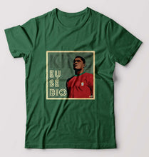Load image into Gallery viewer, Eusébio T-Shirt for Men-S(38 Inches)-Dark Green-Ektarfa.online
