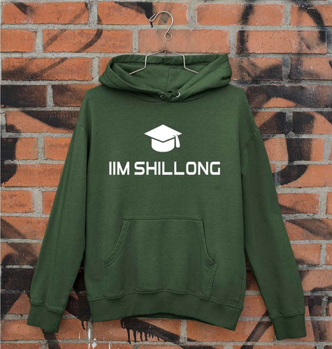 IIM Shillong Unisex Hoodie for Men/Women-S(40 Inches)-Dark Green-Ektarfa.online