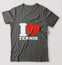 Load image into Gallery viewer, I Love Tennis T-Shirt for Men-Charcoal-Ektarfa.online
