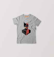Load image into Gallery viewer, Deadpool &amp; Batman Kids T-Shirt for Boy/Girl-Grey-Ektarfa.online
