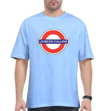 Load image into Gallery viewer, London Calling Oversized T-Shirt for Men-Baby Blue-Ektarfa.online
