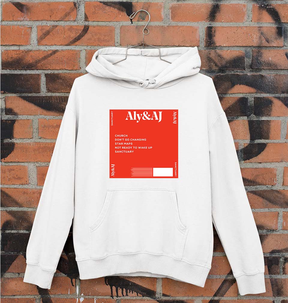 Aly & AJ Unisex Hoodie for Men/Women-White-Ektarfa.online