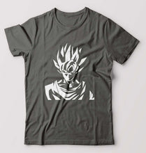 Load image into Gallery viewer, Anime Goku T-Shirt for Men-S(38 Inches)-Charcoal-Ektarfa.online
