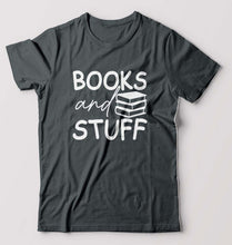 Load image into Gallery viewer, Books T-Shirt for Men-Steel grey-Ektarfa.online
