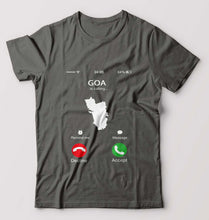 Load image into Gallery viewer, Goa Calling T-Shirt for Men-Charcoal-Ektarfa.online
