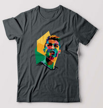 Load image into Gallery viewer, Cristiano Ronaldo CR7 T-Shirt for Men-S(38 Inches)-Steel grey-Ektarfa.online
