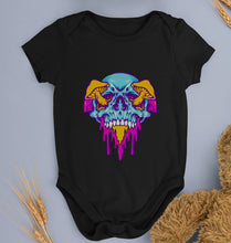 Load image into Gallery viewer, Trippy Psychedelic Skull Romper For Baby Boy/Girl-Black-Ektarfa.online
