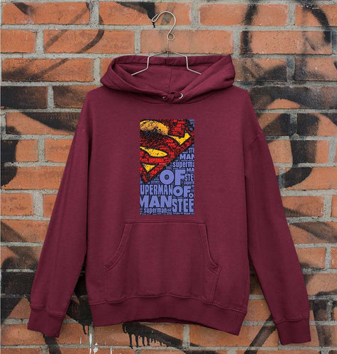 Superman Superhero Unisex Hoodie for Men/Women-Maroon-Ektarfa.online