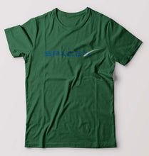 Load image into Gallery viewer, SpaceX T-Shirt for Men-S(38 Inches)-Bottle Green-Ektarfa.online
