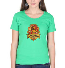 Load image into Gallery viewer, Harry Potter Gryffindor T-Shirt for Women-XS(32 Inches)-flag green-Ektarfa.online
