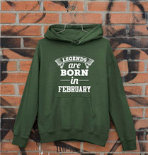 Load image into Gallery viewer, Legends are Born in February Unisex Hoodie for Men/Women-Dark Green-Ektarfa.online
