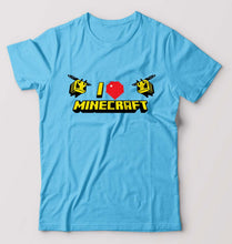 Load image into Gallery viewer, Love Minecraft T-Shirt for Men-Light Blue-Ektarfa.online
