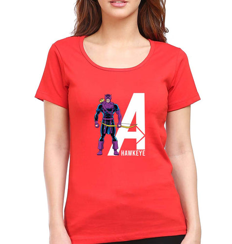 Hawkeye T-Shirt for Women-Red-Ektarfa.online